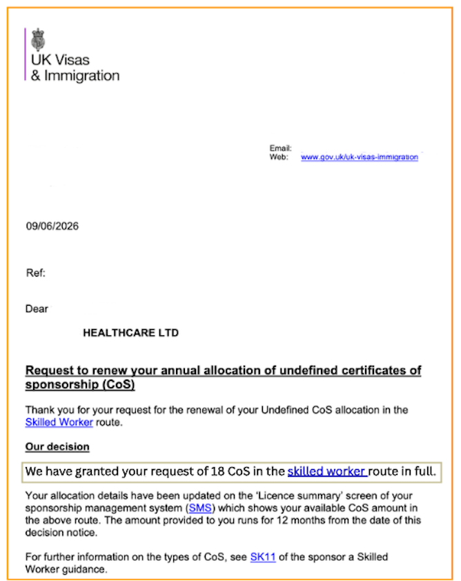 Grant Letter